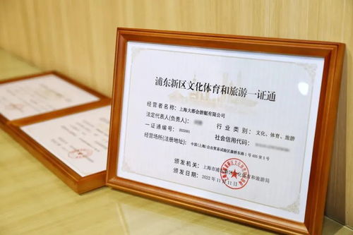 浦東新區(qū)首推文體旅“一證通” 放寬市場(chǎng)準(zhǔn)入，登記注冊(cè)邁入新時(shí)代